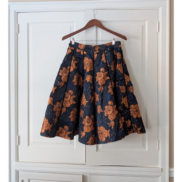 GRACIA  A-Line Floral Brocade Skirt Size Medium NWT | Tulle Underskirt | Lined - Picture 6 of 9